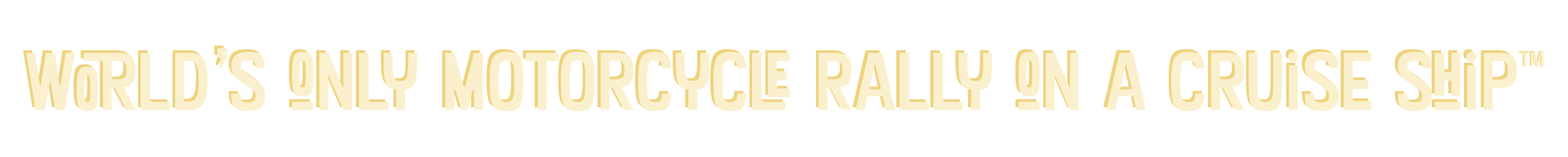 World's Only Motorcycle Rally on a Cruise Ship